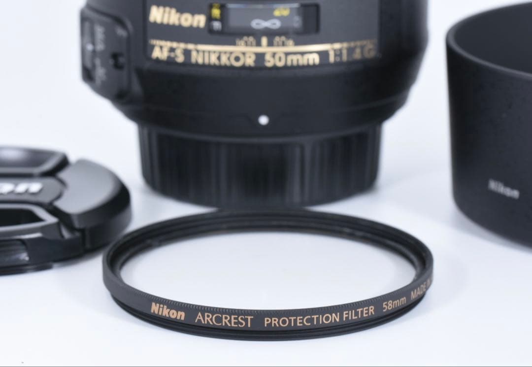 Nikon AF-S NIKKOR 50mm F1.4G ARCREST付き