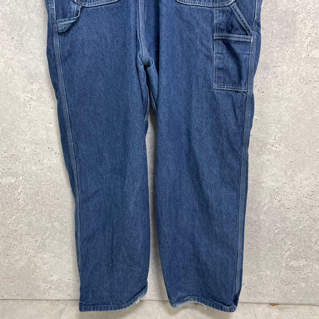 カーハート　デニムオーバーオール　ペインター　ビックサイズ極太W52 L30程度