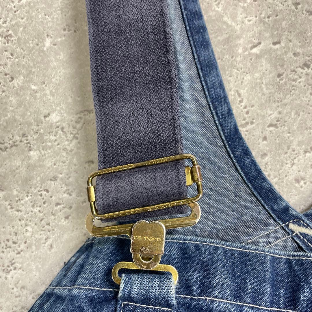 カーハート　デニムオーバーオール　ペインター　ビックサイズ極太W52 L30程度