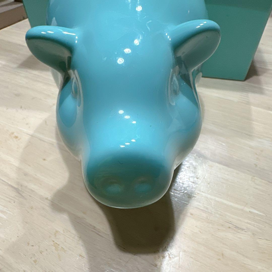 Tiffany&Co. ブタ型貯金箱 陶器製 箱付き 美品