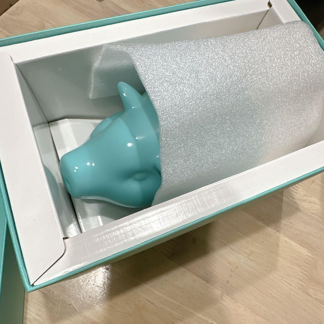Tiffany&Co. ブタ型貯金箱 陶器製 箱付き 美品
