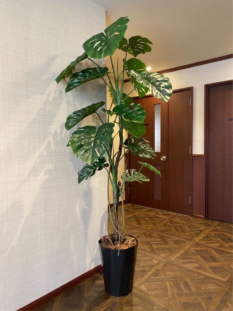 光触媒　人工観葉植物　ウォールグリーン　フェイクグリーン　モンステラ175