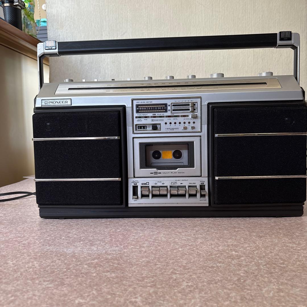 ジャンク　レア品　PIONEER パイオニア ラジカセ SK-95 昭和レトロ