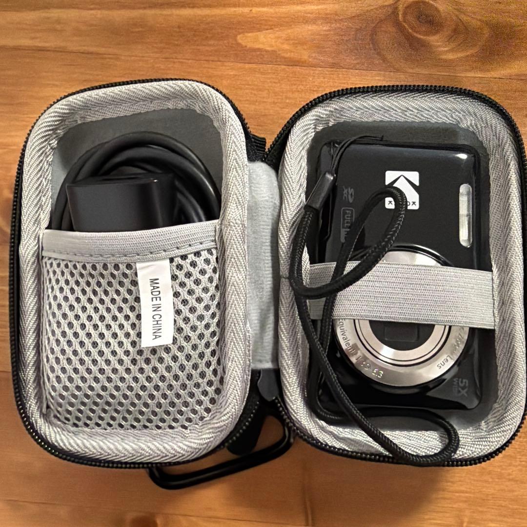 kodak fz55 ブラック　別売り32GB SDカード&ケース付き　デジカメ