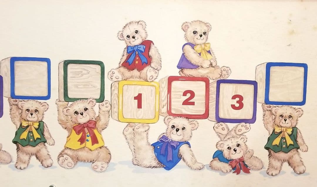 レトロ ポップ カントリー 昭和 クマ 収納 飾り棚 おもちゃケース ラック