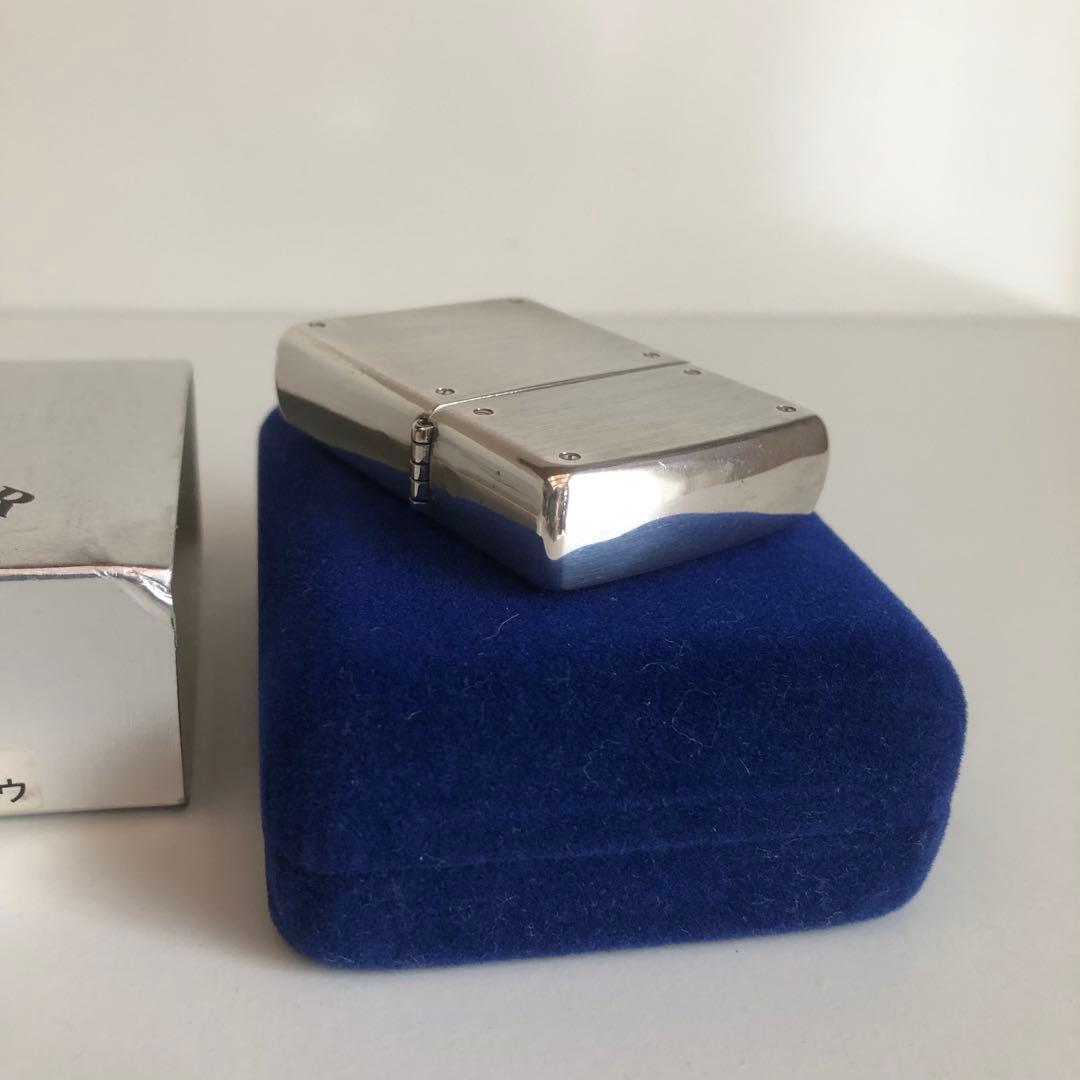 RAKUDO　純銀スターリングシルバーZIPPO スクリュウデザイン