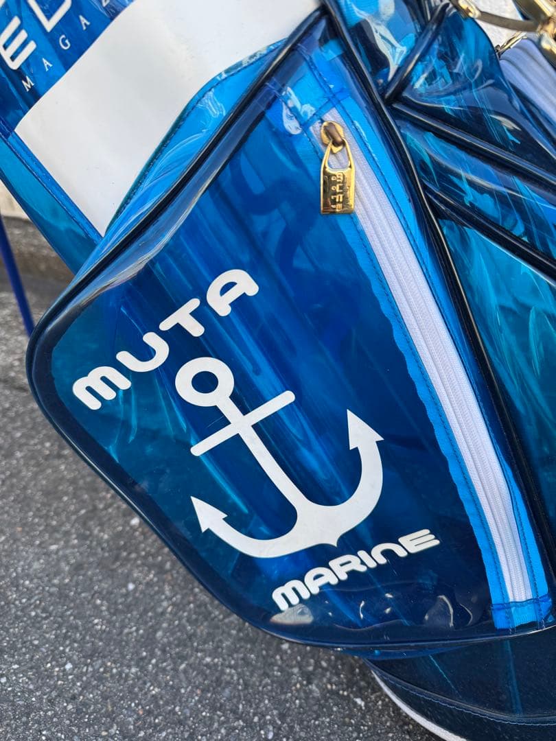 MUTA marine EVEN コラボ　キャディバッグ　クリア　ゴルフバッグ