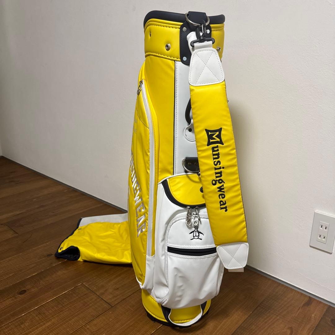 マンシングウェア　キャディバッグ　イエロー