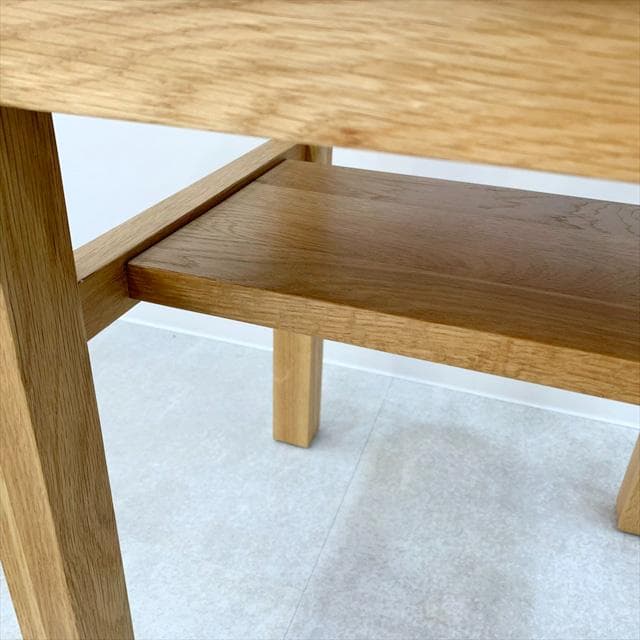無印良品無垢材サイドテーブルベンチ