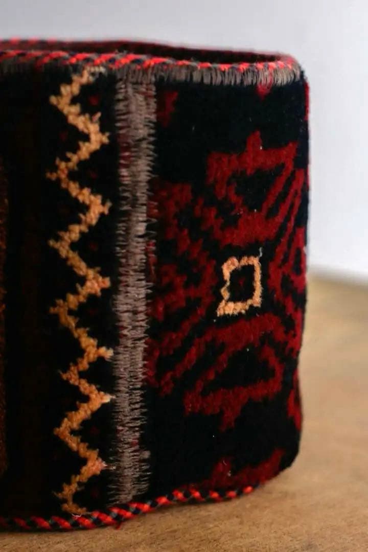 トライバルラグ バスケット バルーチ ヴィンテージラグ　グリーンポッド　植木