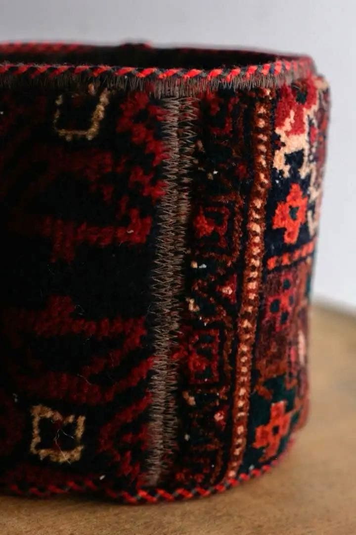 トライバルラグ バスケット バルーチ ヴィンテージラグ　グリーンポッド　植木