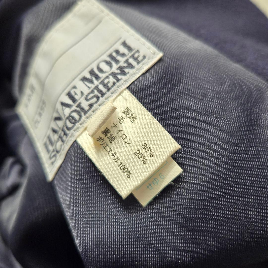 HANAE MORI スクールコート 紺ブレ ダブル　金ボタン ネイビー 日本製