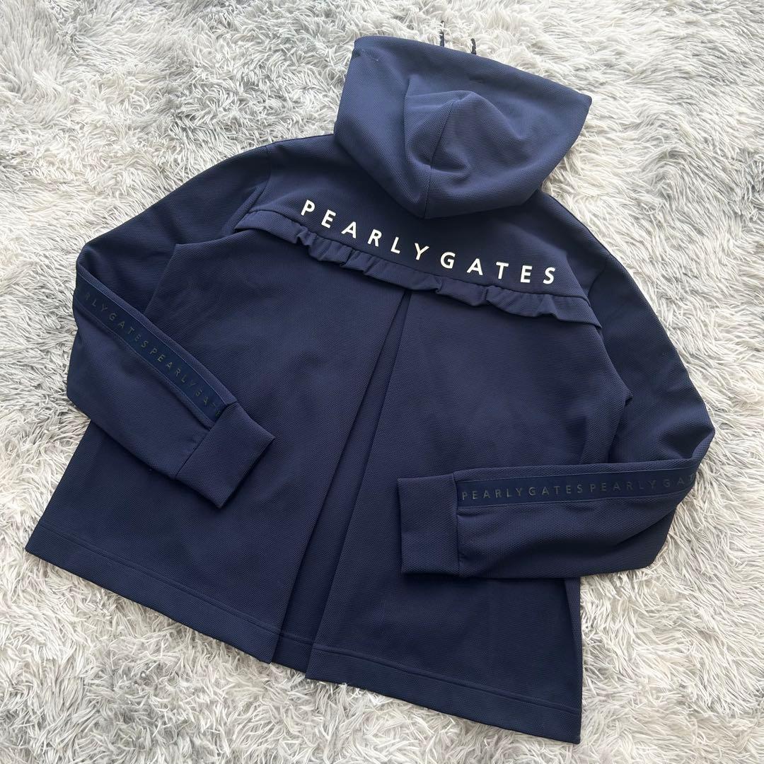 新品　パーリーゲイツ　セットアップ　パーカー　フーディ　フレアスカート　サイズ0