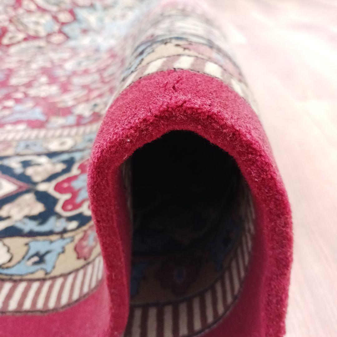 Y3055 最高級中国緞通 ウール×シルク 特大 大判217×301㎝