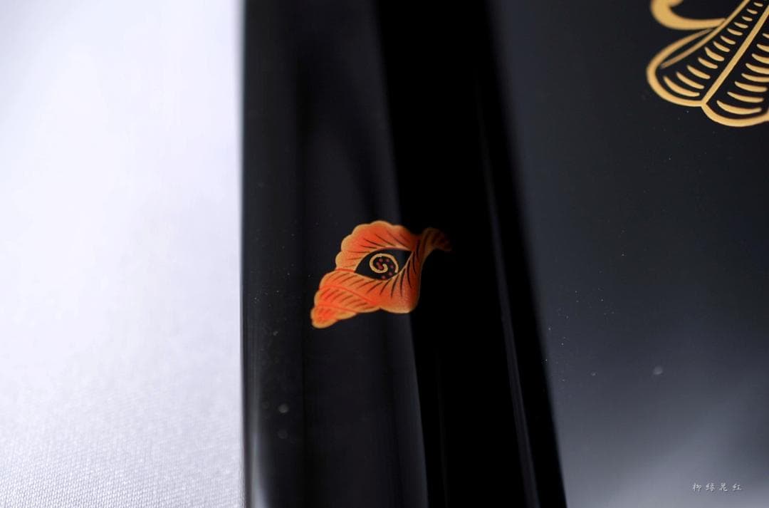 【Tatsu Kazuki】茶平一斎 海松貝蒔絵 四方盆 共箱