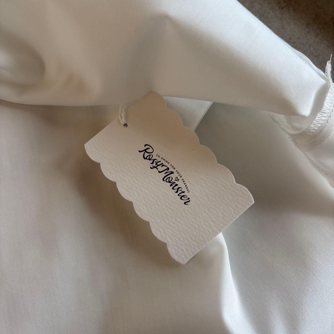 新品rosy monsterケールフリルシャツ白