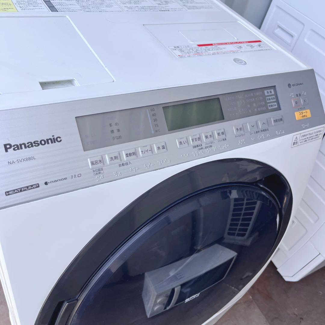 取付無料！パナソニック洗剤自動投入・熱乾燥搭載！おしゃれドラム式洗濯機！冷蔵庫