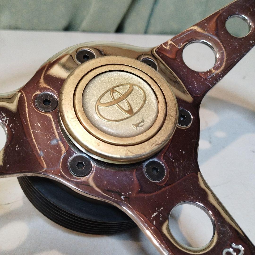 旧車　1部木製　木製ハンドル　 DINOS 直径36cm