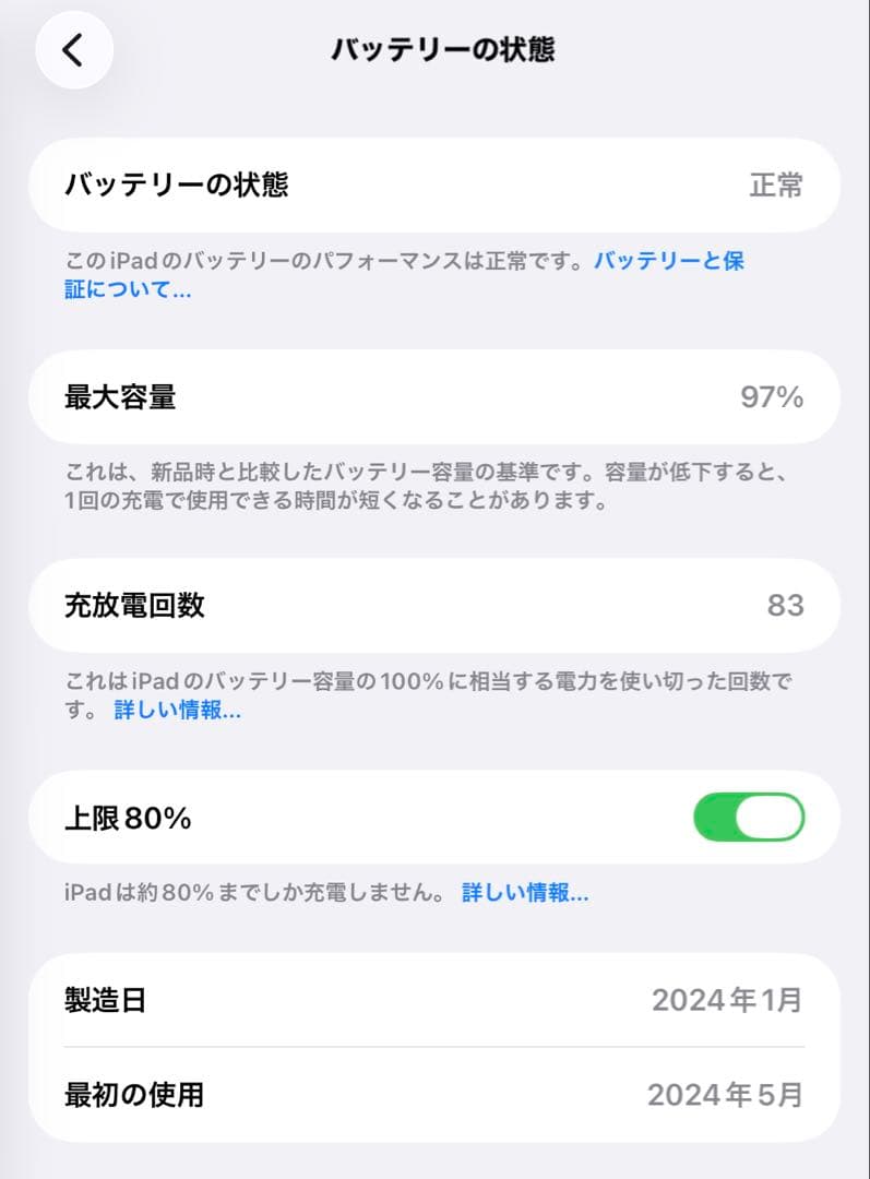 Apple iPad Air 第6世代 11インチ ブルー 美品 128GB