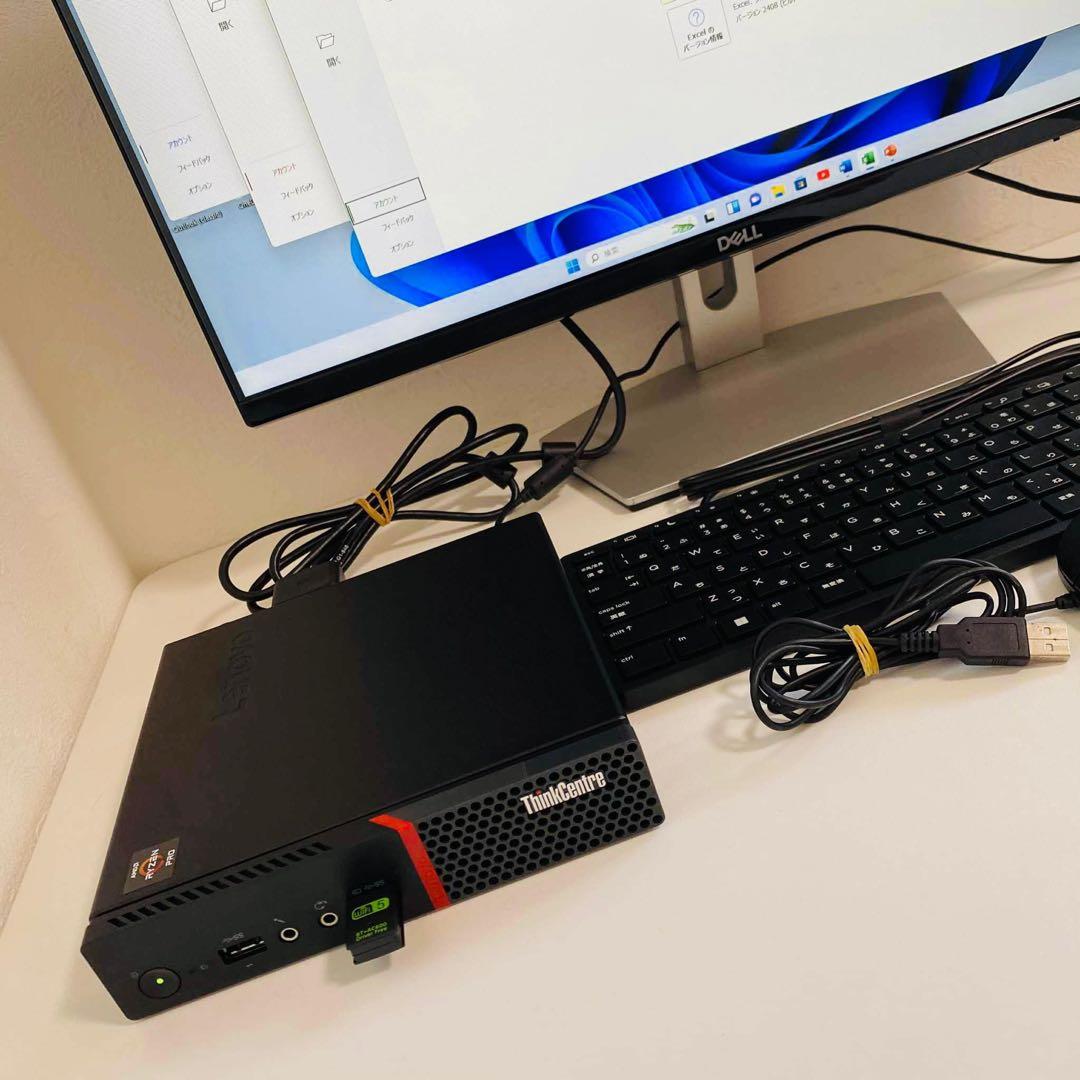 Y664 LENOVOデスクトップSSD高速23インチWindows11オフィス