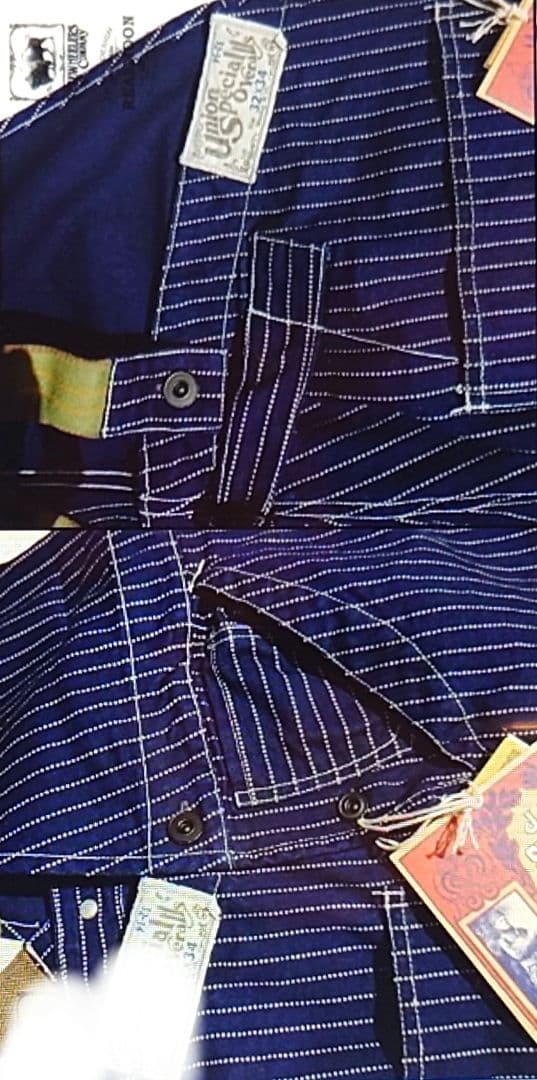 フリーホイーラーズ ビブオーバーオール　インディゴウォバッシュ 32 未使用