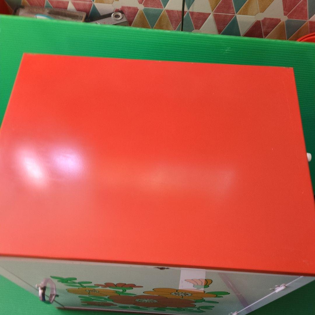 昭和レトロ　食品蚊帳　収納庫　スチール　Vintage　古道具