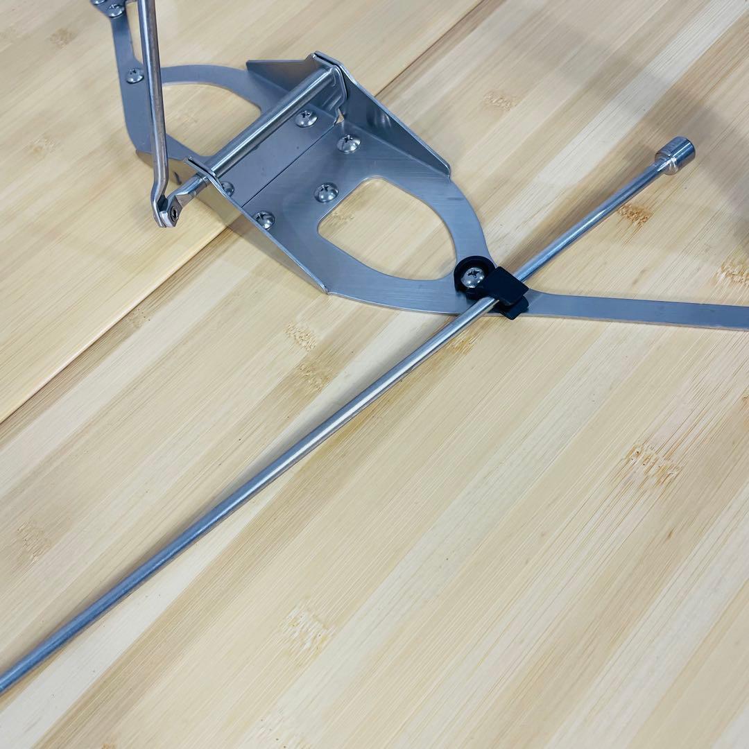 【美品】 peakワンアクションテーブル　竹 【ハイ&ロングタイプ】