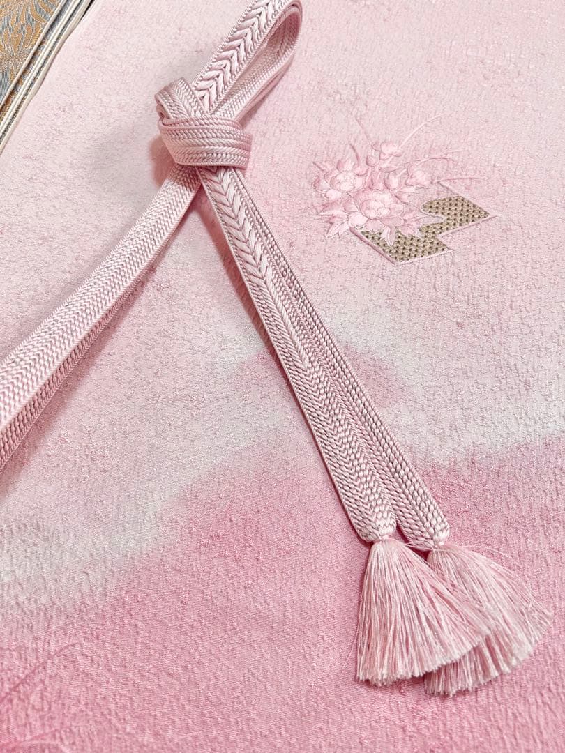 美品　相良刺繍　正絹訪問着　フルセット4点　卒業式　入学式　七五三　お宮参り