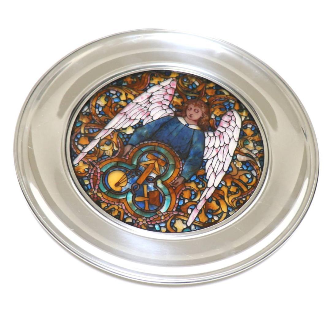 ルイス・ティファニー ヴィンテージ ステンドグラス 芸術の天使 アメリカ歴史協会