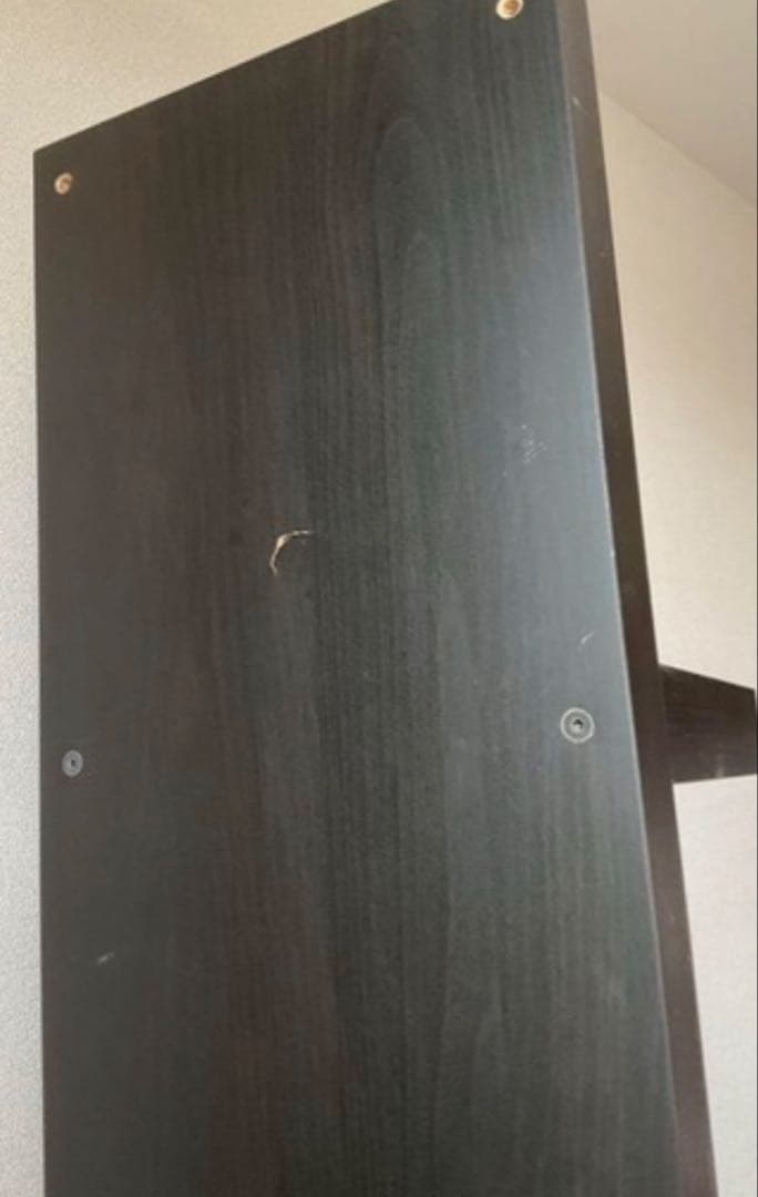 <引き取り限定> IKEA LACK ウォールシェルフユニット ブラックブラウン