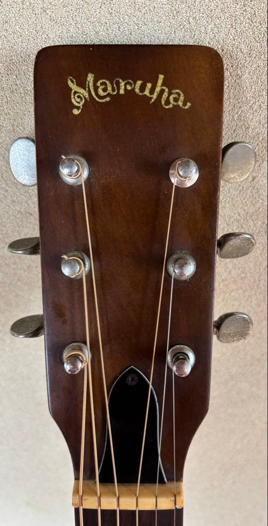 弦、ブリッジピン新品！Maruha アコースティックギター【中古品】