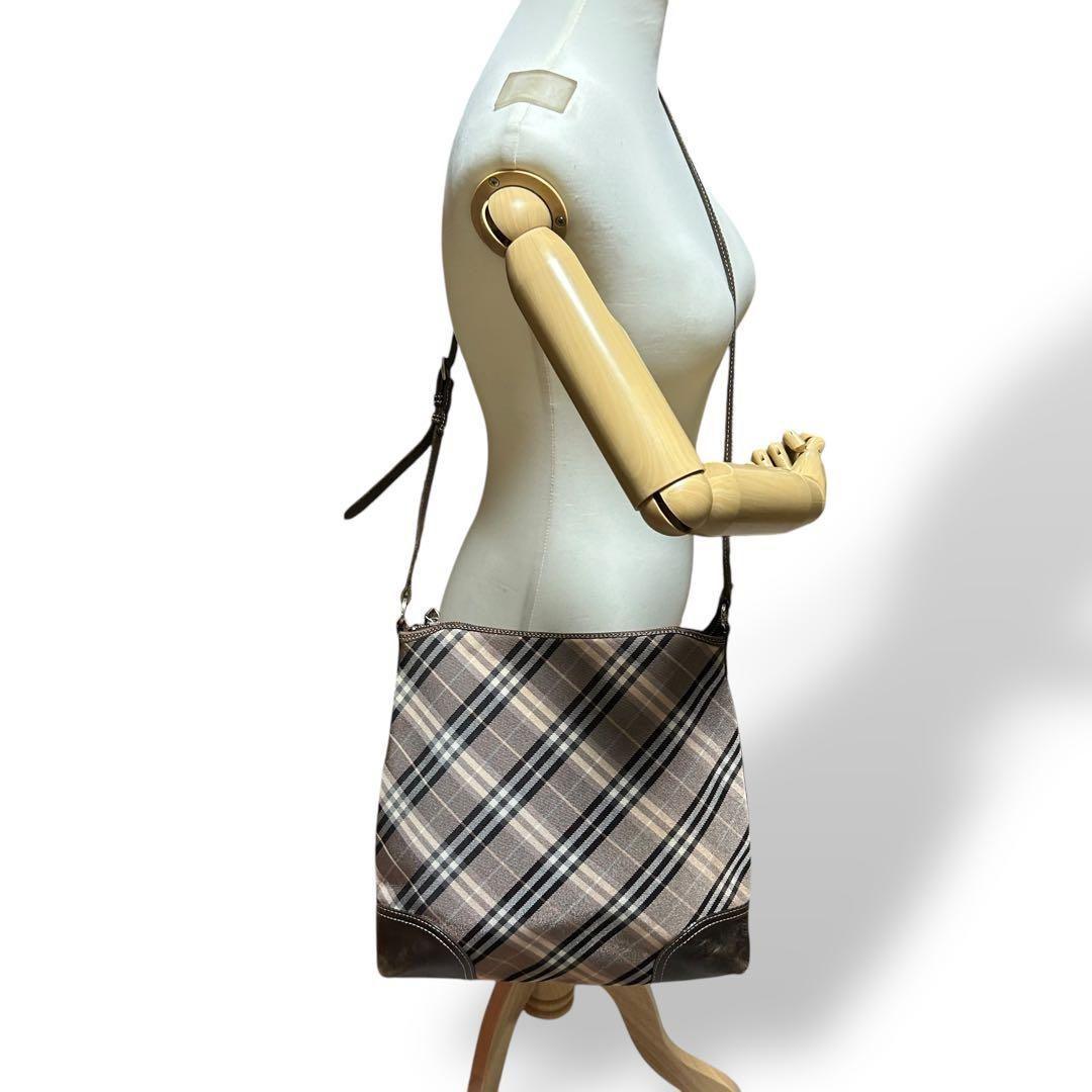 良品 1031 バーバリーブルーレーベル ショルダーバッグ ノバチェック