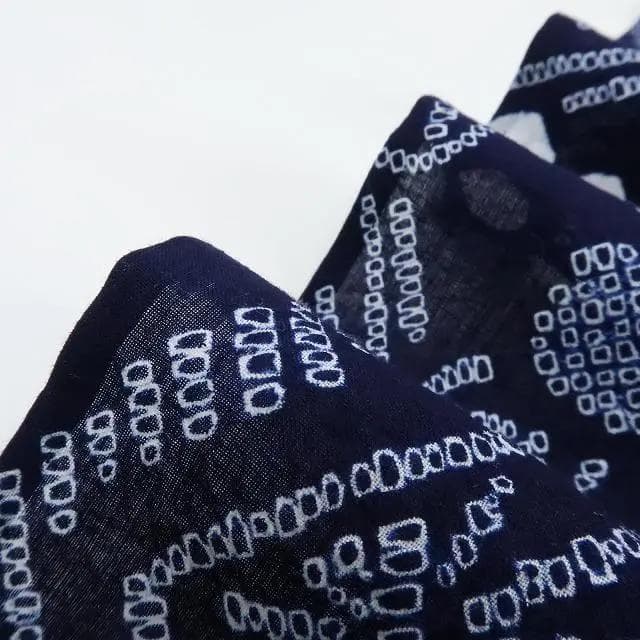 Y1180◆新品 綿 有松鳴海絞り 洗える夏着物 仕付け糸付 手縫い 高級浴衣