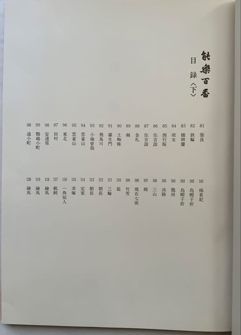 『能楽百番』復刻版　月岡耕漁　フジアート出版　120貼込図版　豪華大型本　美本