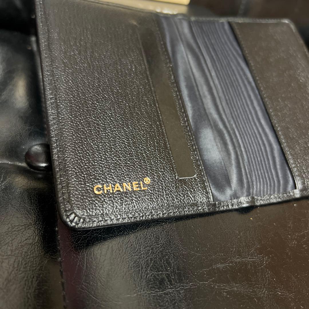 美品✨CHANEL 手帳カバー 名刺入れ 電話帳 ココマーク 黒 ギャラ付