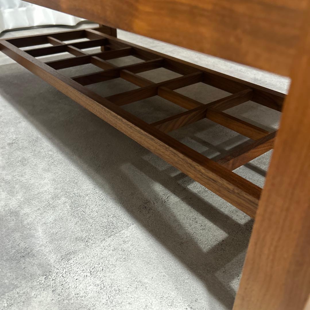 ブラックウォルナット 無垢材 ローテーブル オイル仕上げ ⚠️引取値引きあり