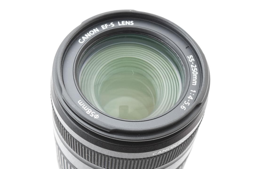 新品級 キャノン EF-S 55-250mm f4-5.6 IS 箱付　B780
