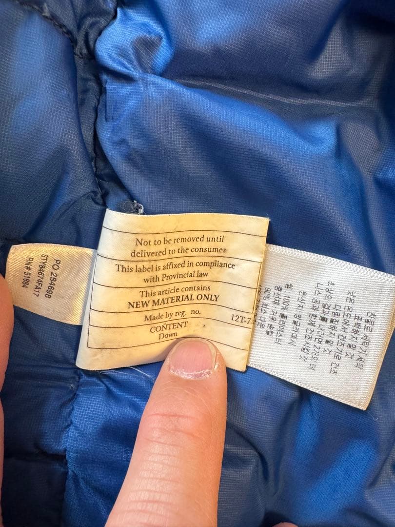 Patagonia ネイビー ダウンジャケット