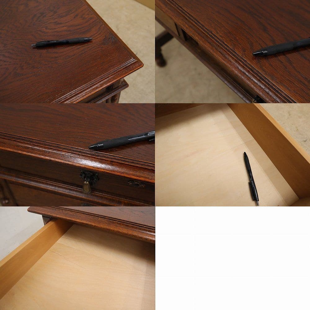 高級 三越家具【ブルージュ】デスク・書斎机・オーク材・ＩDC大塚家具