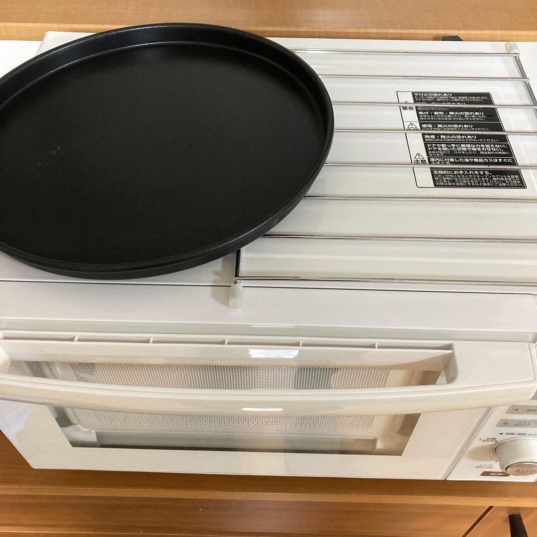 ツインバード DR-E852W オーブンレンジ 白 フラットテーブル 18L