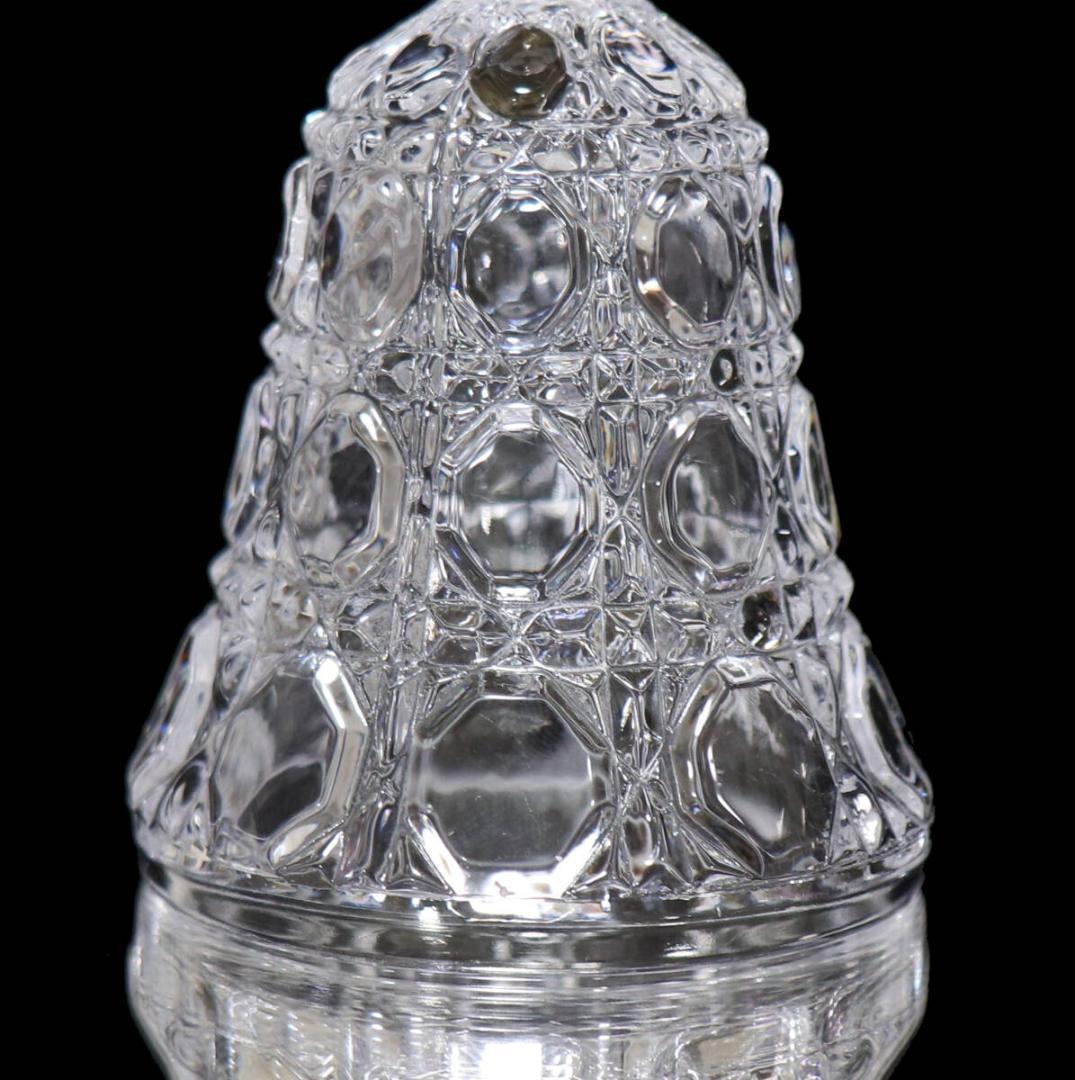 オールド・バカラ 珍品 ベル型金彩装飾クリスタルオブジェ ディアマン・ピエーリー