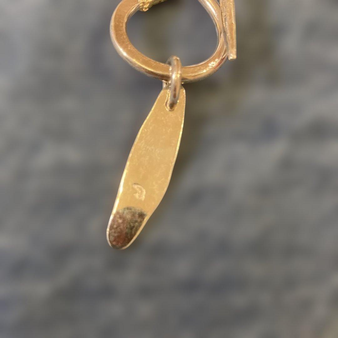 小物 LARRY SMITH 18K GOLD EAGLE HEAD KEY RING