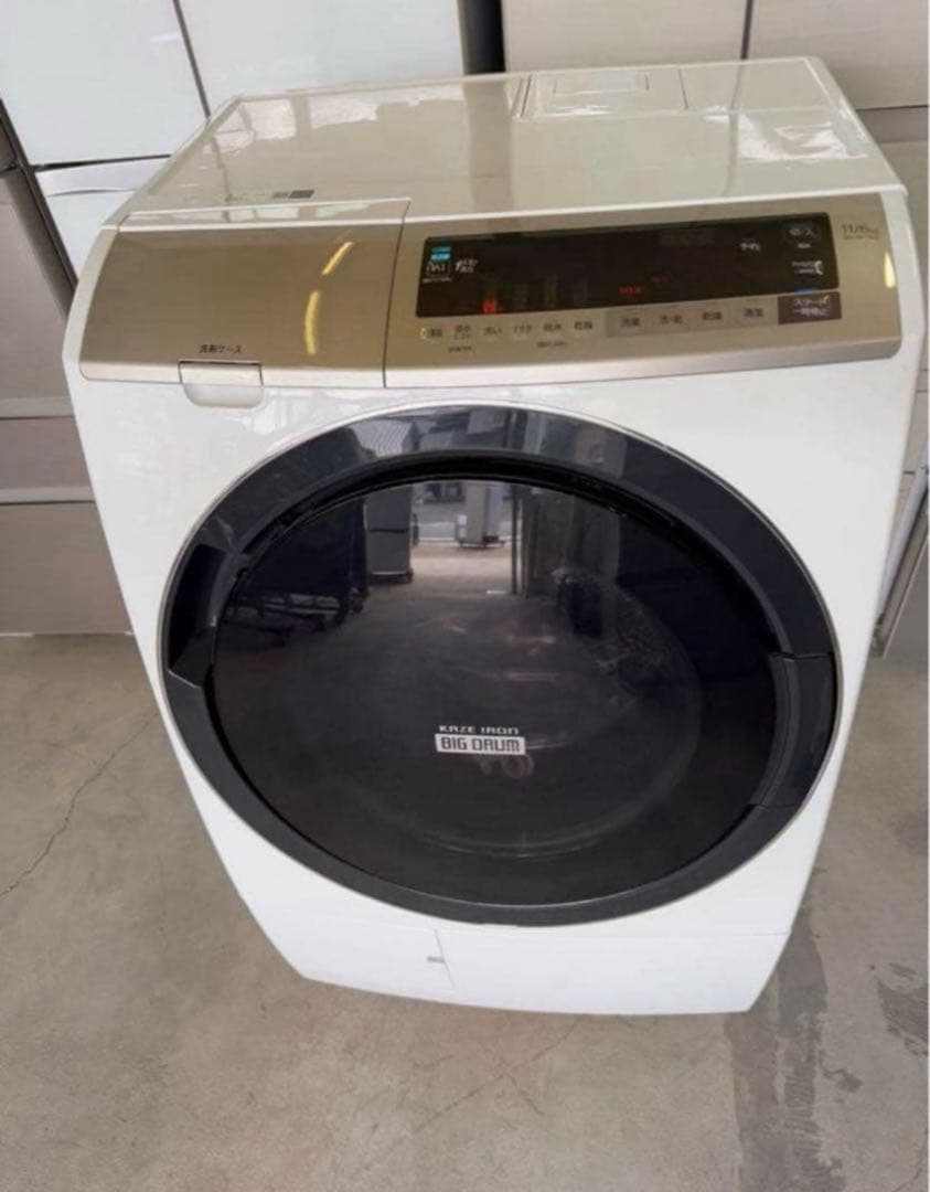 2019年式 11kg 6kg HITACHIドラム式洗濯機BD-SV110ER