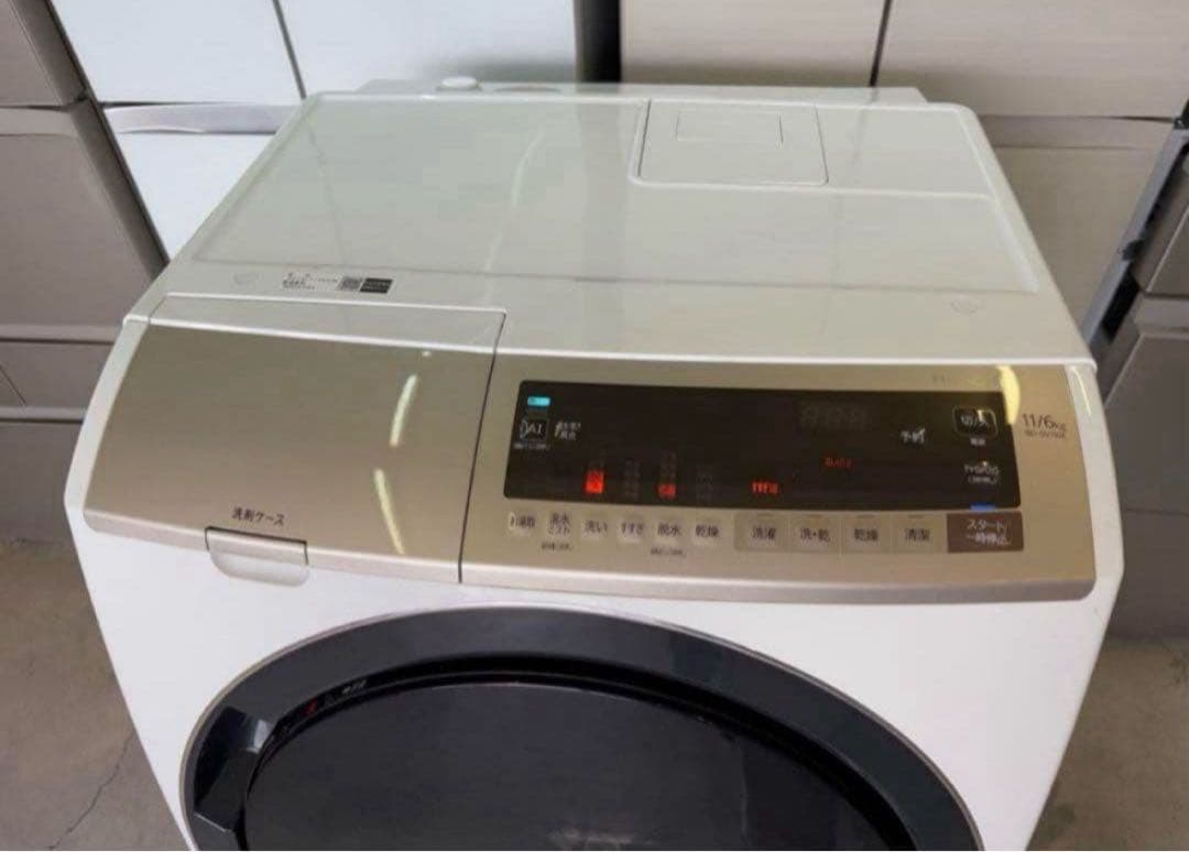 2019年式 11kg 6kg HITACHIドラム式洗濯機BD-SV110ER