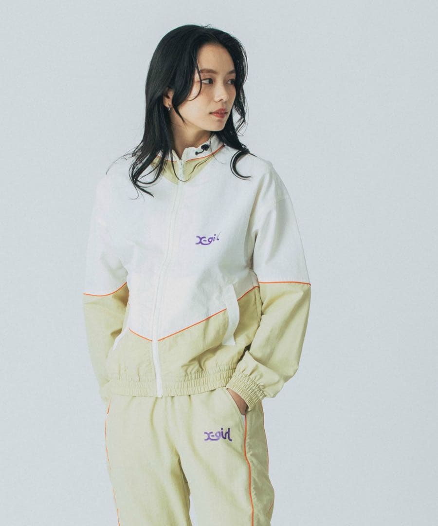 【新品タグ付き】X-girl ナイロントラックジャケット　パンツ セットアップ
