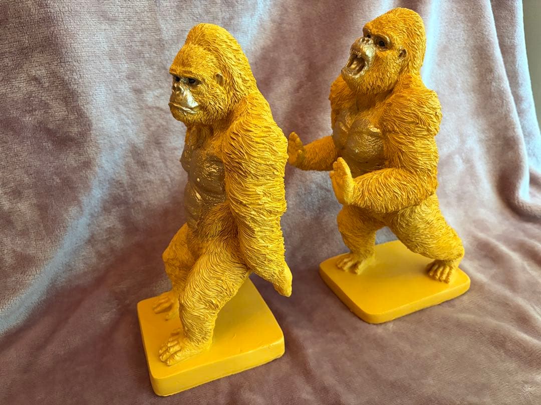 KARE ゴリラオレンジ　2/Set ブックエンド　ブックスタンド　本立て　新品