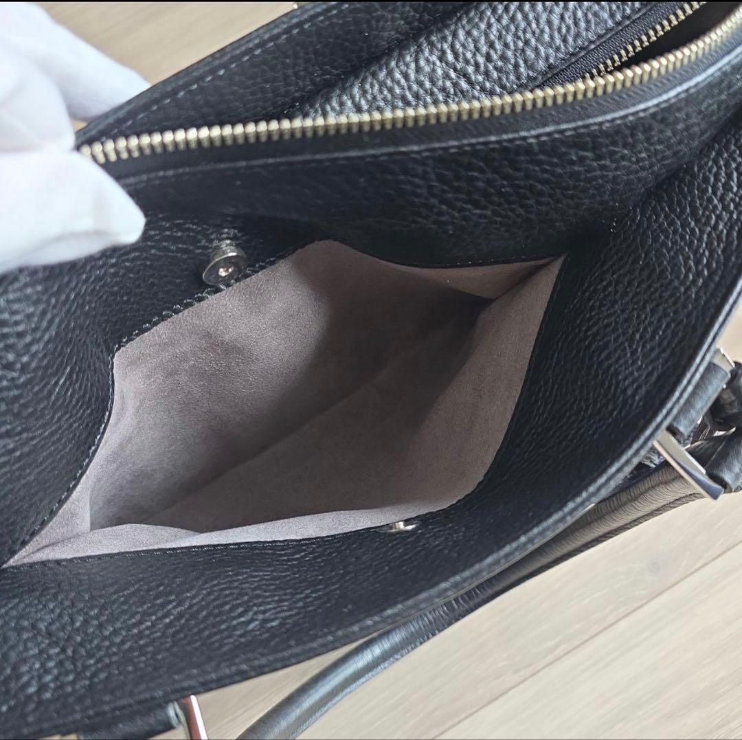 【美品】PELLE MORBIDA_シュリンクレザートートバッグ