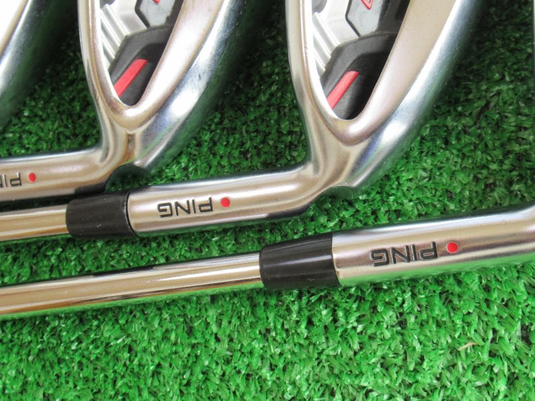 最終値下げ　名器　ピンG410 アイアン 7, 8, 9, W　４本　赤ドット