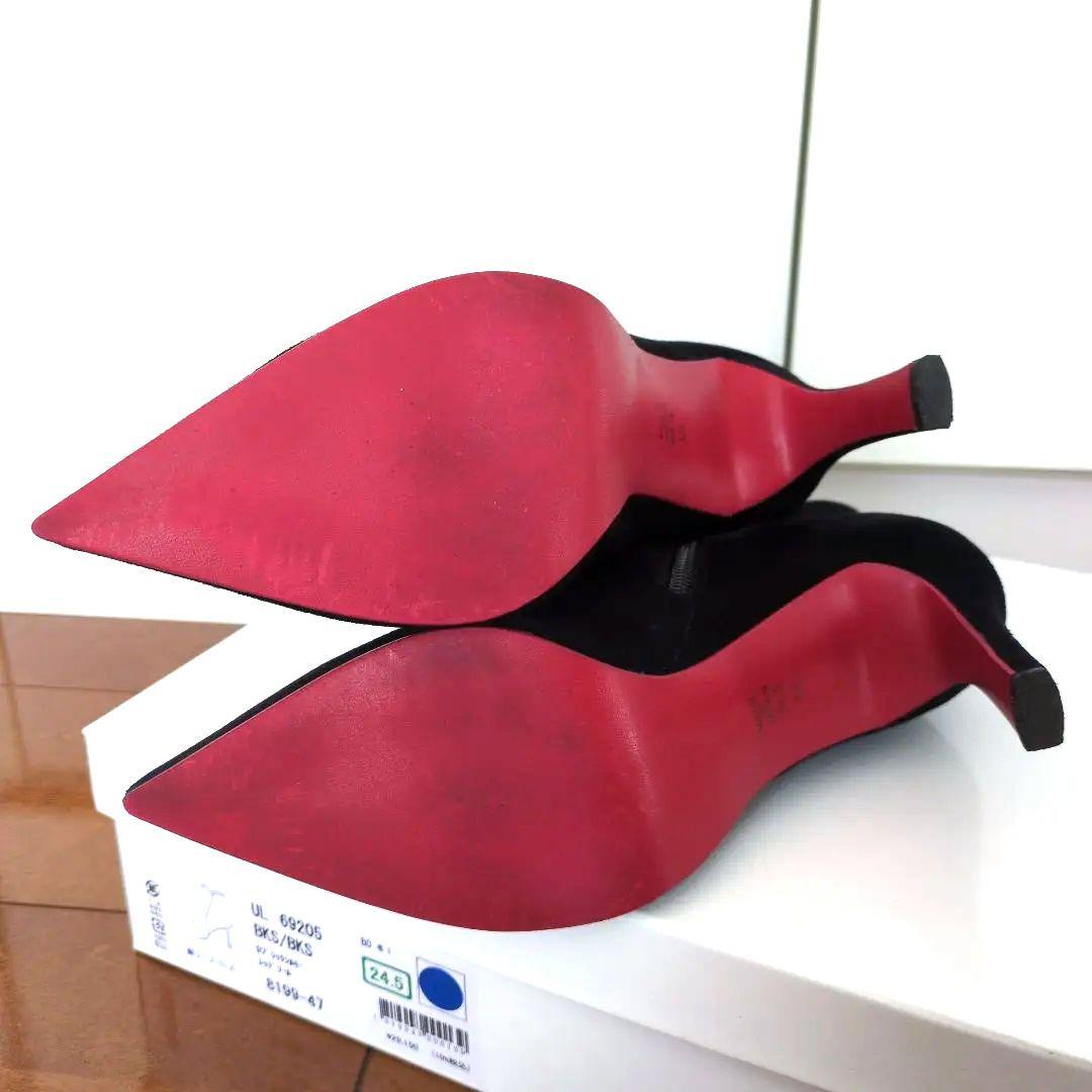 ダイアナ ショートブーツ スエードシルキー