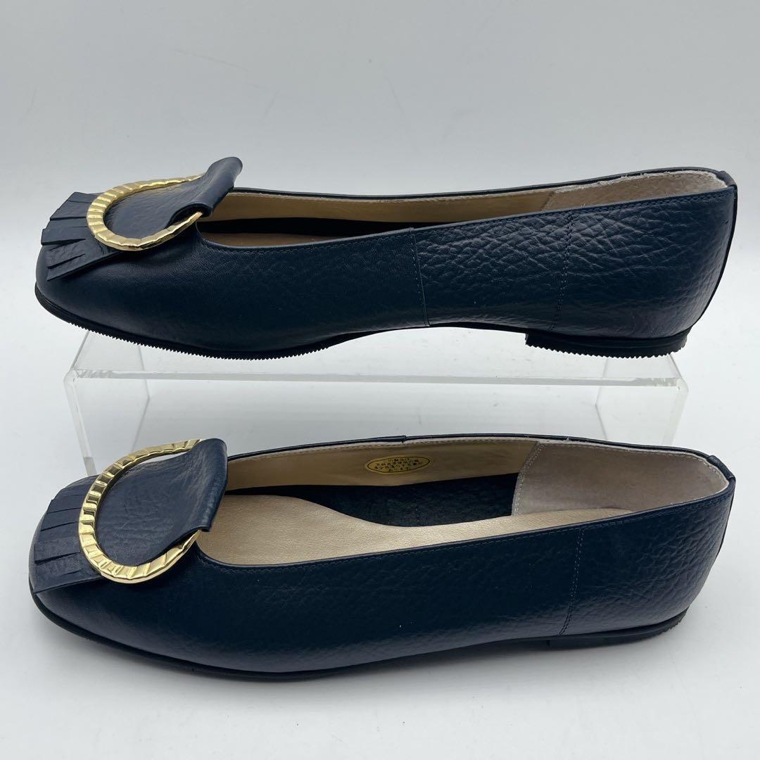 極美品✨定番❗️ミハマ カッターシューズ フラットシューズ ネイビー 23.5